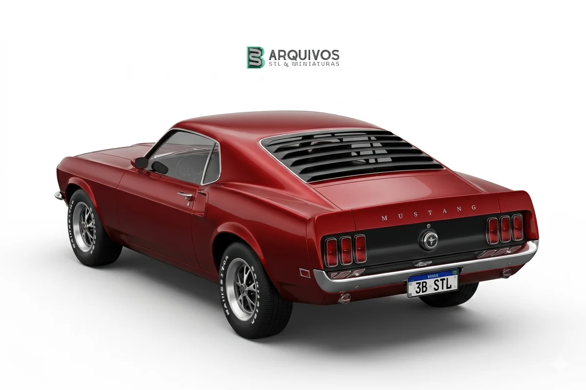 Modelo 3D STL - Ford Mustang BOSS 429 1969 — foto 5